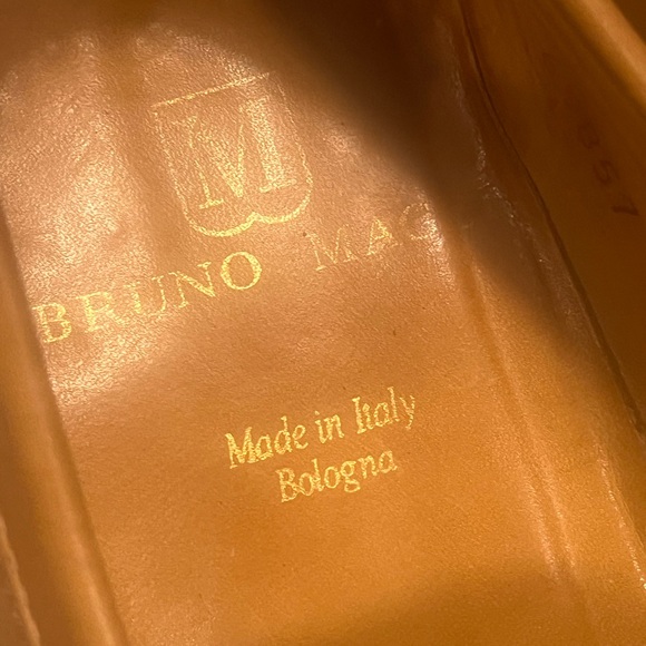 Bruno MAGLI Loafers Tan Smooth Leather  Shoes Size 8.5 M Loretto Italy - Picture 6 of 11